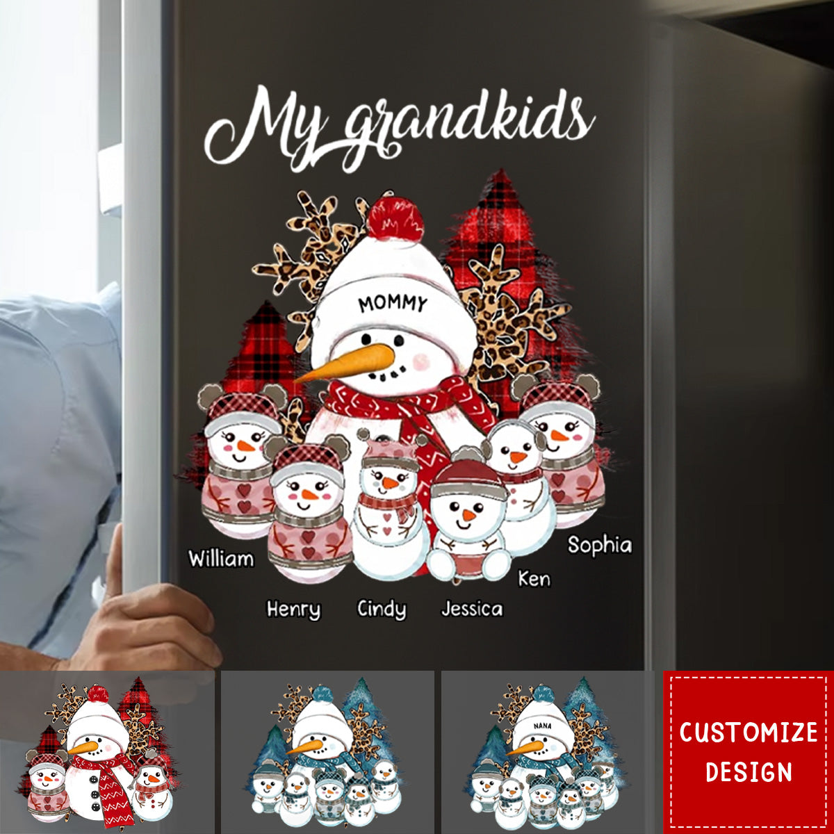 Our Christmas - Personalized Grandma Decal