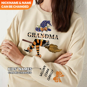 Personalized Witch Grandma Nana Life Halloween Sweatshirt