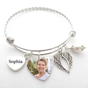 Custom Photo I'll Carry You With You Personalized Memorial Bracelet