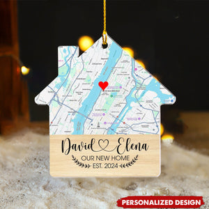 Personalized Our New Home Christmas Ornament - Gift For Couple