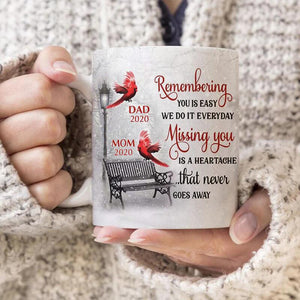 Personalized Cardinal Winter Memorial Mug