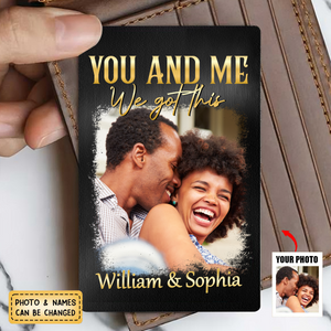 You & Me We Got This Vintage 90s - Personalized Aluminum Wallet Card