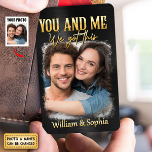 You & Me We Got This Vintage 90s - Personalized Aluminum Wallet Card