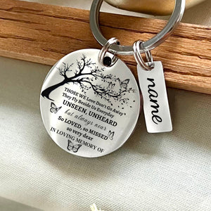 Personalized In Loving Memory Of Keyring - Custom Remembrance Charm