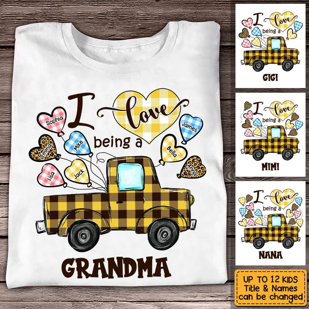 Love Being A Grandma Buffalo Truck Shirt