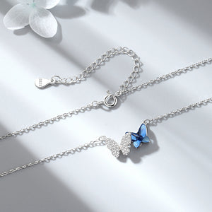 Original S925 Pure Silver Butterfly Fashion Necklace