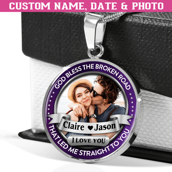 Couple Photo Luxury Necklace Personalized Necklace With Engraving