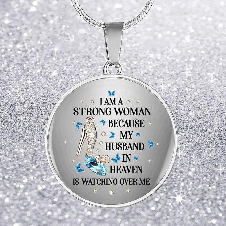 I Am A Strong Woman Memorial Necklace
