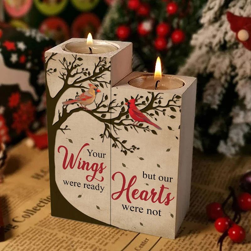 Memorial Candle Holder-Your Wings Were Ready