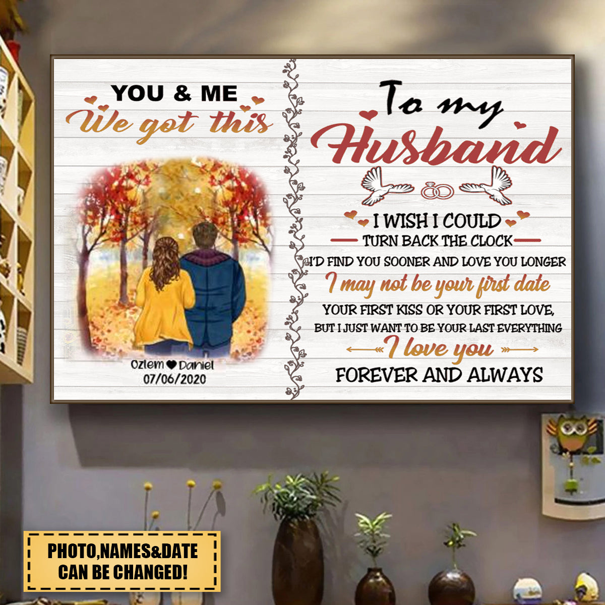 I Love You Forever And Always-Personalized Poster-Best Gift For Couple