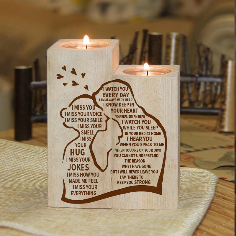 Memorial Candle Holder-I Miss You