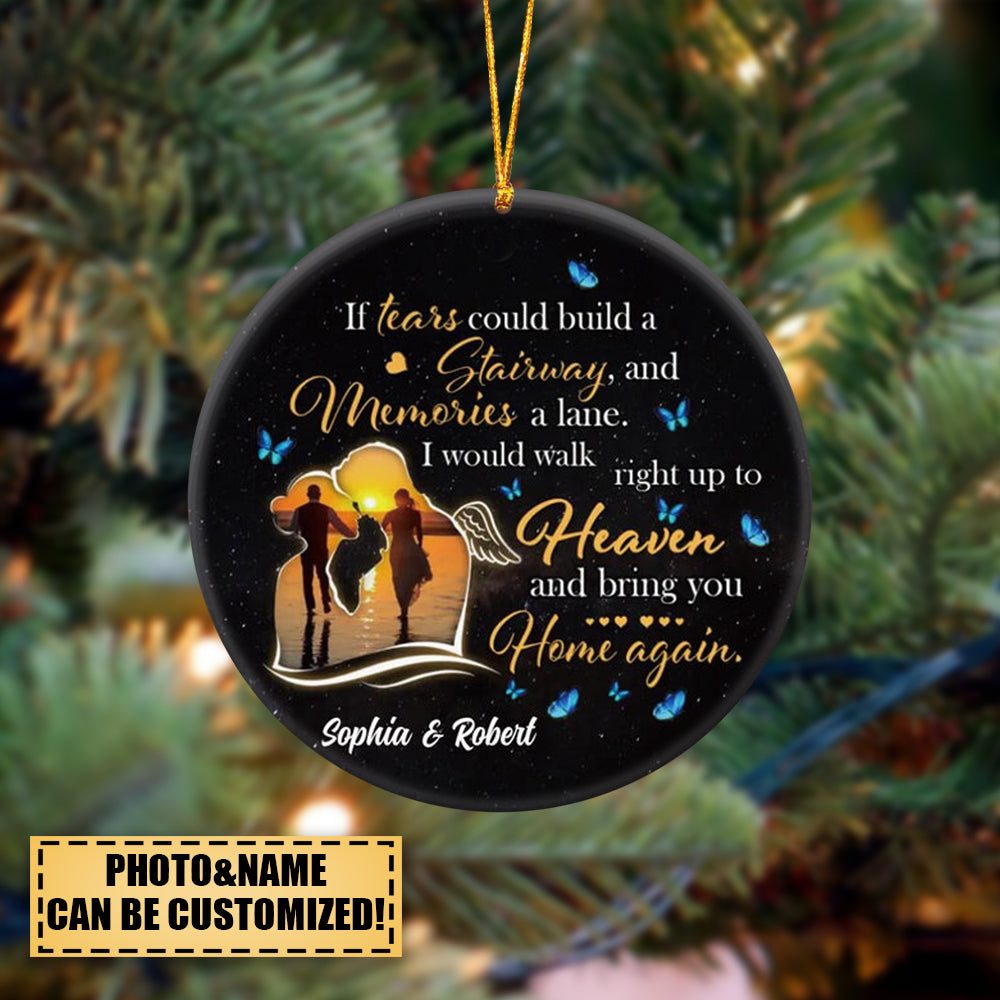 Memorial Gift Idea For Couple Personalized Ornament