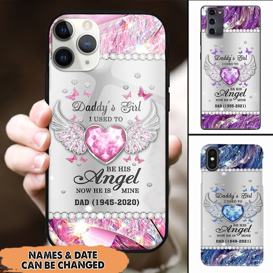 Daddy's Girl Memorial Gift for Loss of Father Custom Phone Case