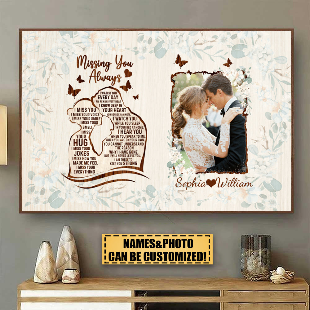 Missing You Always Personalized Memorial Poster