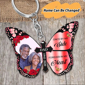 Forever in My Heart Personalized Butterfly Keychain