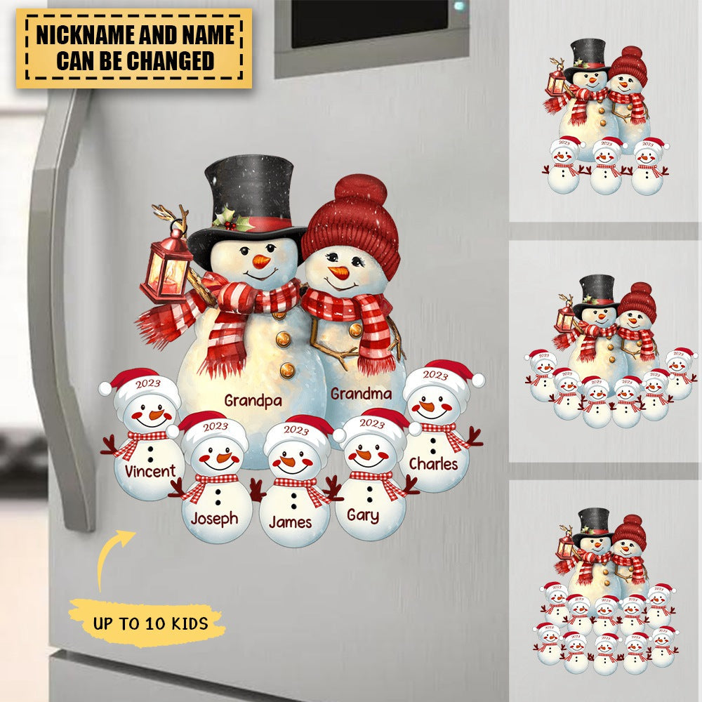 Christmas Snowman Grandma Sweet Heart Kids Personalized Mug - Woohops