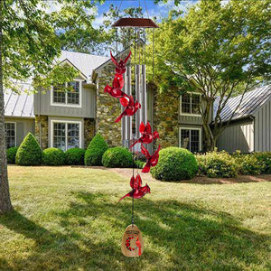 Cardinal Solar Memorial Wind Chimes