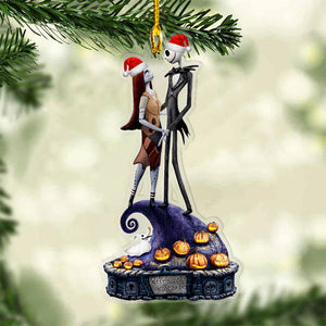 Personalized Skeleton Couple Ornament, Christmas Tree Decor