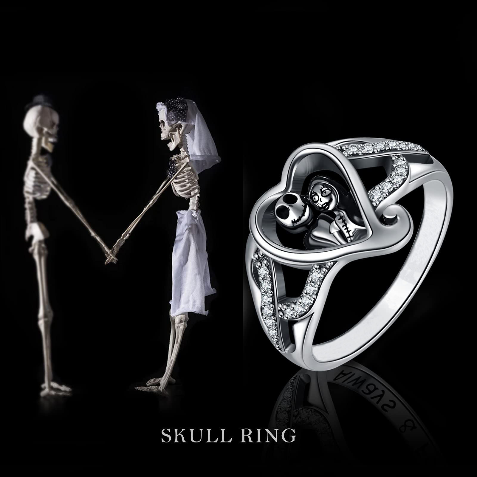 Skull Couple Ring-Great Gift Idea