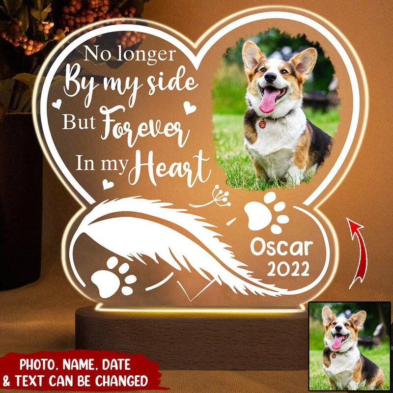 Memorial Dog Cat Pet Personalized Acrylic Plaque LED Lamp Night Light