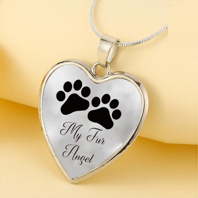 Dog memorial outlet necklace