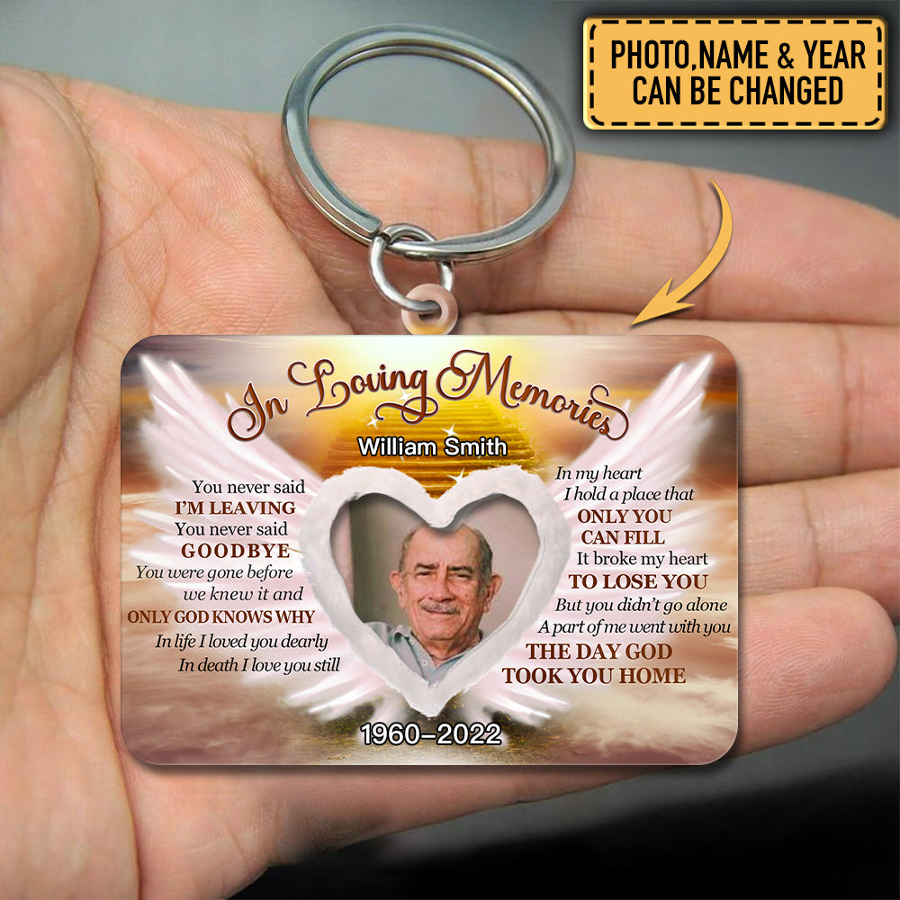 In Loving Memory Personalized Keychain