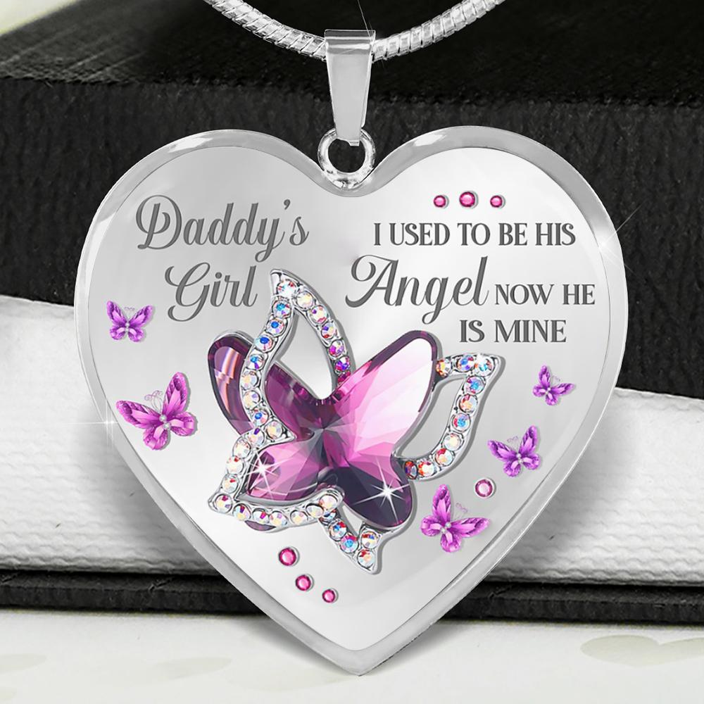 Daddy's Girl Heart Necklace