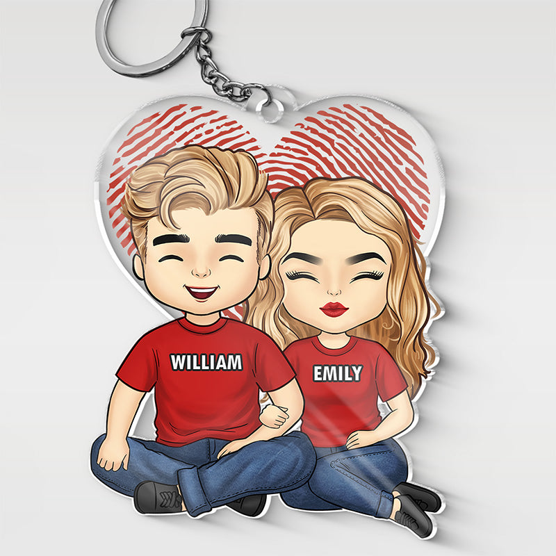 In My Heart Personalized Keychain - Woohops