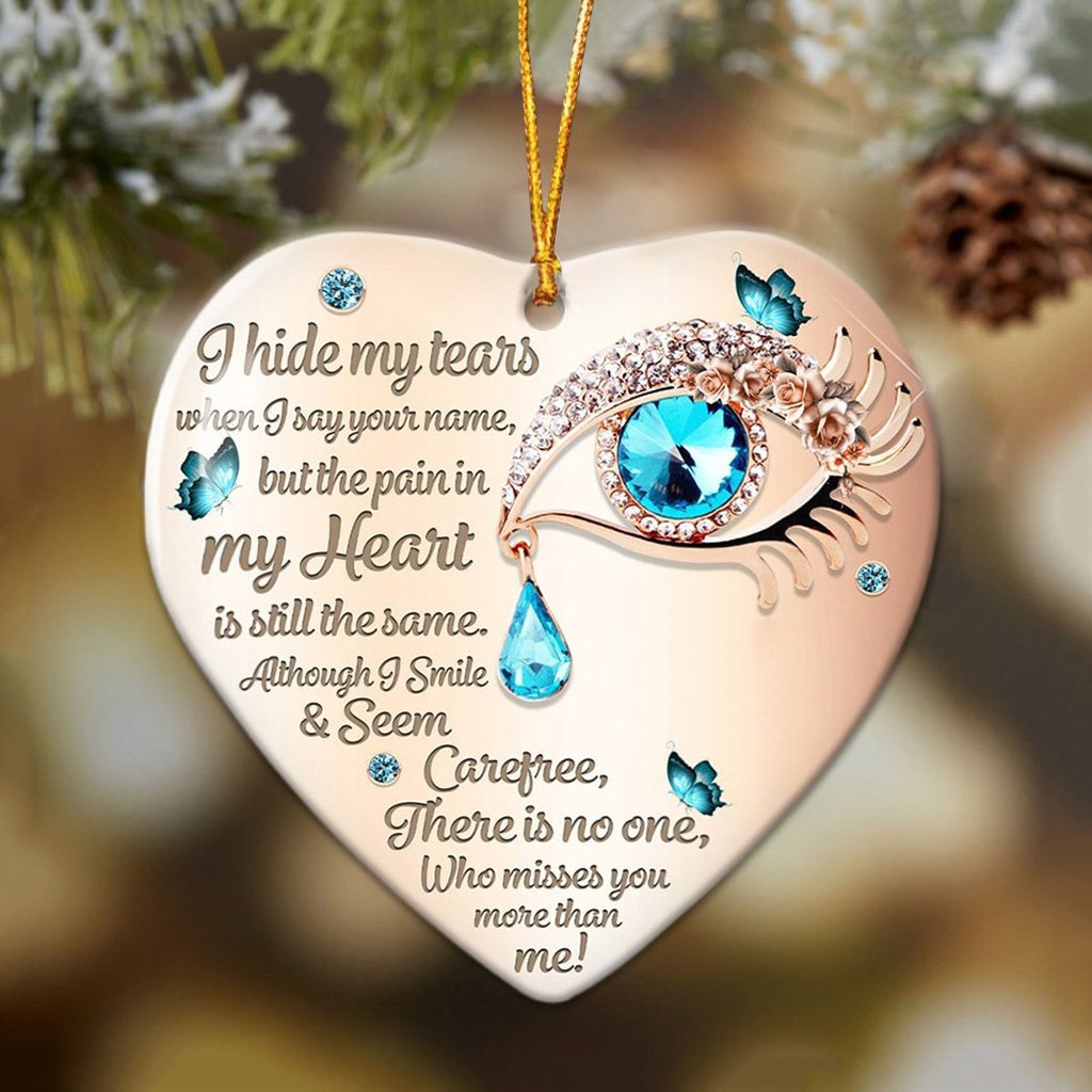 I Hide My Tears Personalized Keychain