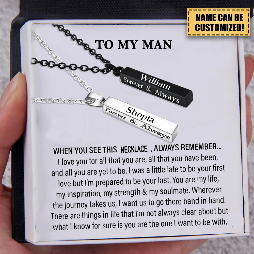 When You See This Necklace-Personalize Couple Gifts