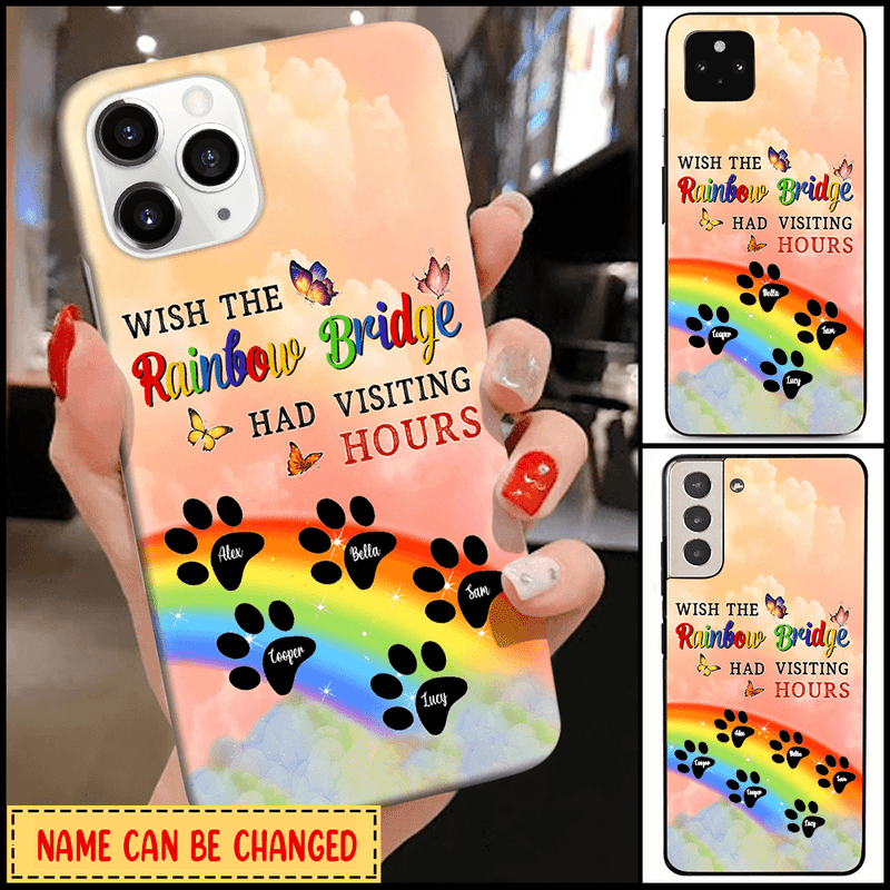 Personalized Memorial Dog Puppy Rainbow Bridge Phone case