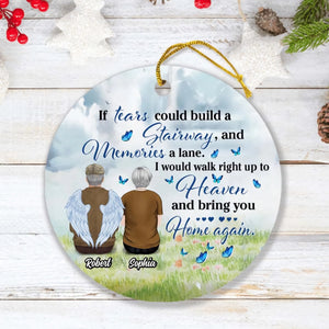I Hide My Tears When I Say Your Name-Personalized Memorial Gift Idea For Couple