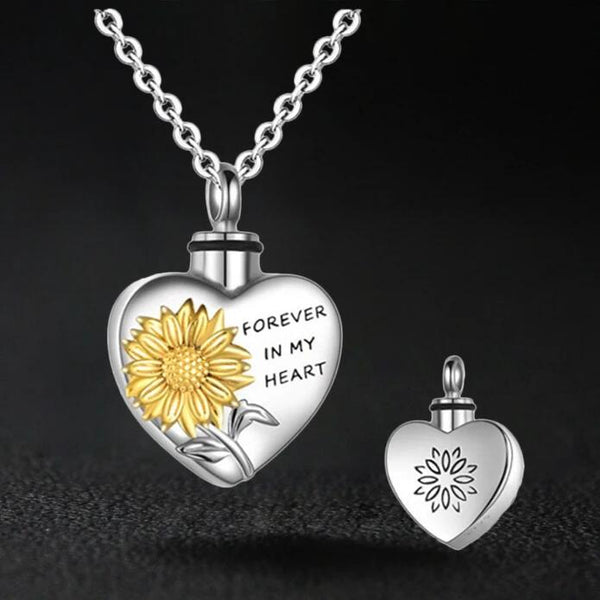 Sunflower 2025 urn necklace