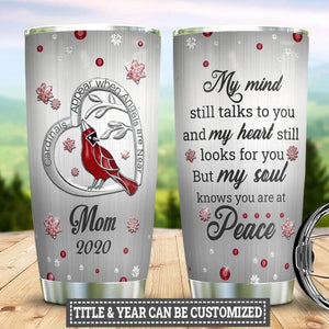 Personalized Cardinal Memory Stainless Steel Tumbler